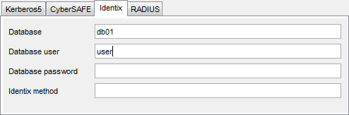 Profile parameters - Advanced Security - Authentication - Identix